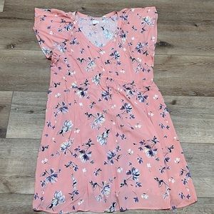 Coral summer maternity dress - size L